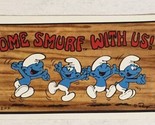 The Smurfs Trading Card 1982 #43 Come Smurf With Us - £1.98 GBP