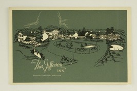 Vintage Advertising Postcard Thomas Jefferson Inn Charlottesville Va Motor Hotel - £6.04 GBP