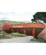 Viking Medieval Renaissance Arm Rivet Wrist Guard - Heavy-Duty Black Met... - $1,249.51 MXN