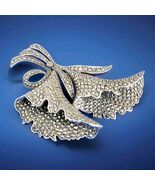 Vintage Deco Sterling Silver 925 Diamond Cut Marcasite Large Pin Brooch ... - $380.27 CAD