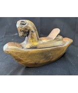 Rare 18th century wooden toy rocking horse, handmade - £46.74 GBP