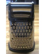 KitchenAid Stainless Steel Box Grater/Black Handle/Excellent Condition - £8.64 GBP
