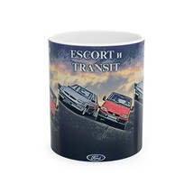 Escort &amp; Transit Car Retro Art Ceramic Mug - Auto Enthusiast Coffee Cup - $13.86+