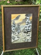 J EAN Ine Sudinski Original Modern Winter Landscape Impressionist Art Watercolor - £499.87 GBP