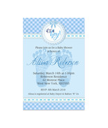 Boy personalized Footprint Baby Shower Invitation  - Digital File - €5,15 EUR