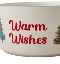 Pioneer Woman ~ Wishful Winter ~ Stoneware ~ 5.9&quot; Food Storage Container w/Lid - £20.92 GBP