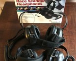 Lot of 2 Radio Shack Noise Reducing Race Scanner Headphones Black 33-1158 - $47.51