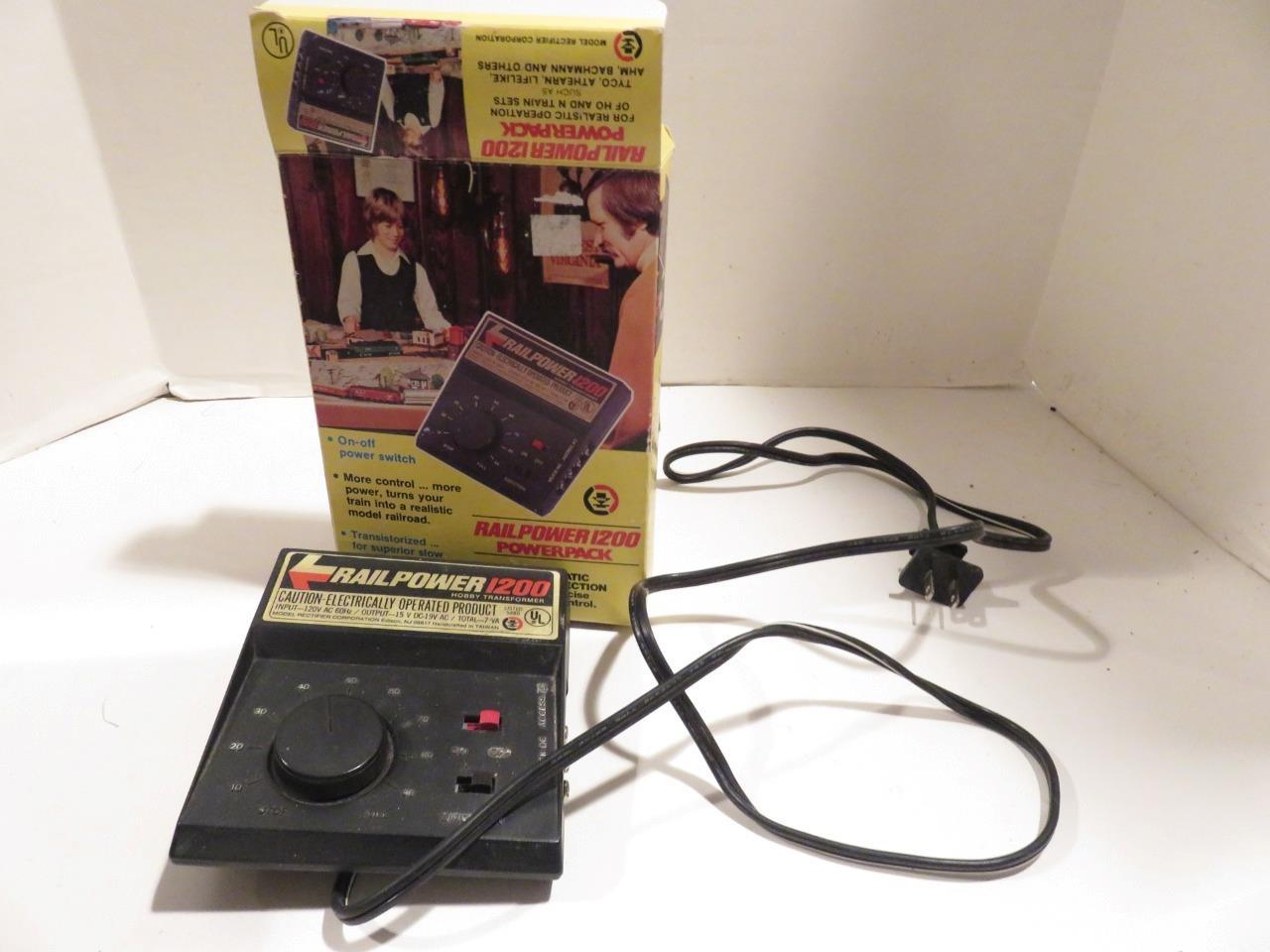 HO TRAINS MRC RAIL POWER 1200 TRANSFORMER- 15 VDC / 19VAC OUT- BXD- EXC.-B1 - $23.71