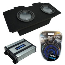 93-02 Chevy Camaro Coupe Harmony R124 Dual 12&quot; Sub Box Enclosure &amp; Ha-A400.1 - £464.54 GBP