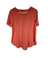 Athleta Modal Breeze Crewneck Side Split Tee Coral Medium - $26.07