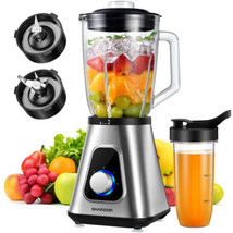 Countertop Blender and Personal Blender Combo, 52oz Glass Jar - $121.47