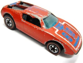Vintage Mattel Redline Hot Wheels 1969 Red Warpath Car Black Interior Chipped - £19.53 GBP