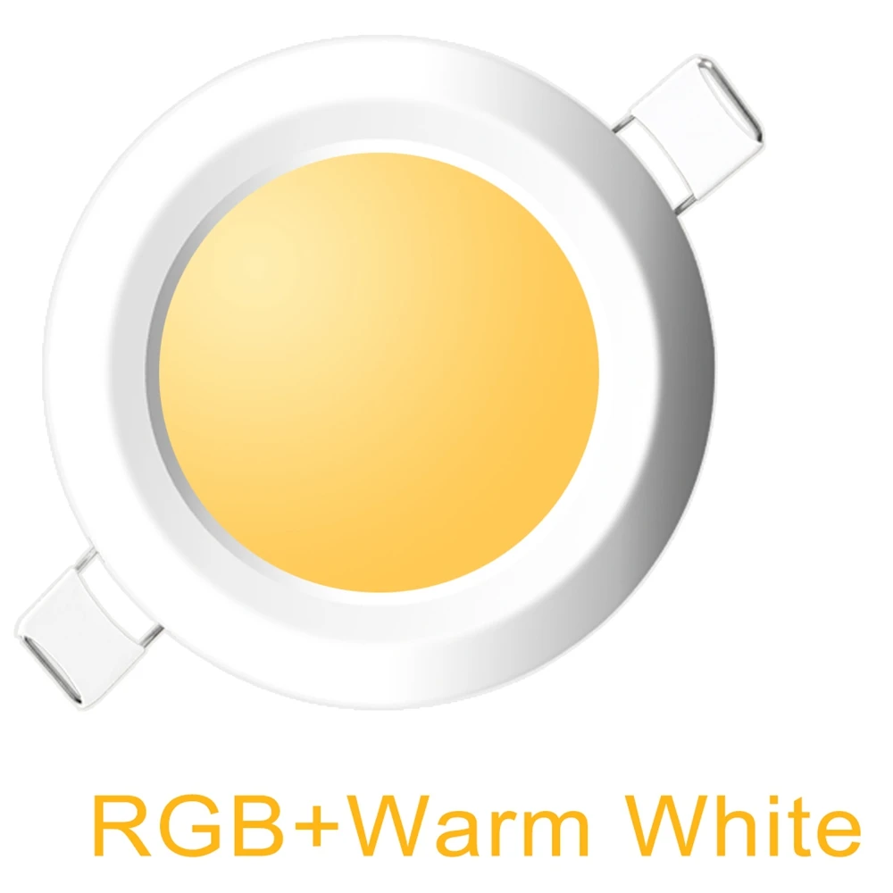 Dimmable LED Spot light 8W round downlight RGB Recessed Spot Ceiling 220V 110V R - £170.64 GBP