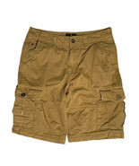 Mens American Eagle 11&quot; Longboard Rip Stop Cargo Shorts Khaki Tan Brown ... - $19.79