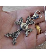 Armenian Cross Sterling Silver with Eternity Sign, Etchmiadzin Cathedral... - $1,694.51 MXN