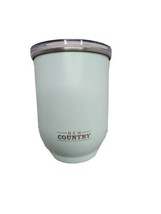 Stemless Wine Tumbler Coffee Travel Mug Novelty New Country Aqua - $8.90