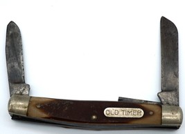 Vintage Old Timer Schrade 3 Blade Stockman Folding Pocket Knife, Model 1080T - $15.99