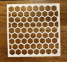 Honeycomb Print Stencil  10 Mil Mylar  Screen Printing, Painting, Polymer Clay - £7.77 GBP