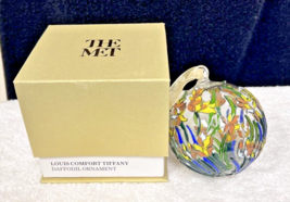 Louis Comfort Tiffany Daffodil Ornament The Met Stained Glass Ball in Box - £35.62 GBP
