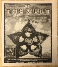 THE CULT 2001 GOOD EVIL TOUR 11x13 CONCERT AD DALLAS TEXAS MAGAZINE FULL... - $9.94