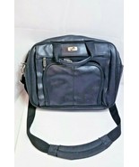 American Tourister Black Leather Laptop Messenger Bag Shoulder Strap - £23.35 GBP