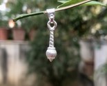 2 Pc X 999 Sterling Silver Lord Hanuman Gada Mace Pendant- Wearing Templ... - $25.47