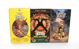 National Lampoon&#39;s Vacation, Vegas Vacation &amp; European Vacation VHS Chev... - £13.76 GBP