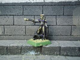 warhammer fantasy lahmia vampire with staff and cat metal painted - $29.98