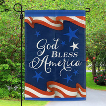 God Bless America Patriotic Garden Flag ,12&quot; x 18&quot; - £10.38 GBP