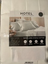 Hotel Signature 800 Thread Count White  Cotton 6pc Sheet Set  Full - £37.99 GBP