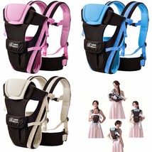 Cdybox Adjustable 4 Positions Carrier 3D Backpack Pouch Bag Wrap Soft, Blue - £29.14 GBP