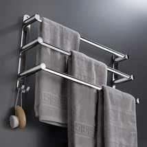 Towel Bars Towel Hanger Freely Retractable 20-30 Inch 304 Stainless Steel Bath - £31.59 GBP