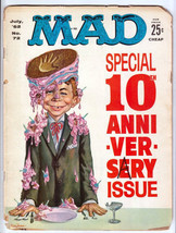 MAD Magazine #72, July 1962 Special 10th Anniversary Issue Vintage Condition - £9.83 GBP