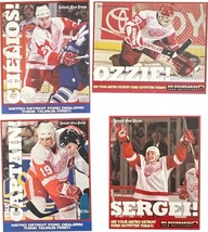 Set of 4: Detroit Free Press Detroit Red Wings 8x10 Collector Cards 2000 - £7.17 GBP