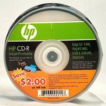 25 HP 52X Write Once CD-R Spindle with Ink Jet Printable Surface NEW - $9.49