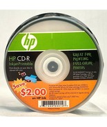 25 HP 52X Write Once CD-R Spindle with Ink Jet Printable Surface NEW - $177.89 MXN