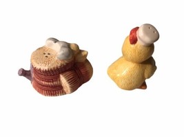 Vintage Chick And Nest Salt &amp; Pepper Shakers - £7.47 GBP