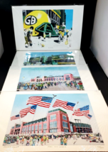 Set of 4 David R. Hipwell Signed Numbered Matted Prints, Green Bay Packers #3 - £39.10 GBP