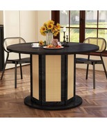 DWVO Round Dining Table for 4-6 People, 47 Inch Farmhouse Kitchen Table ... - $356.99