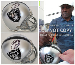 Tim Brown signed Oakland Raiders football mini helmet proof COA autographed - £156.08 GBP