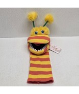 Puppet Company Sockette Knitted Sock Hand Puppet Yellow Orange Stripes P... - $30.79 CAD