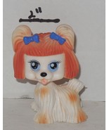 2007 Chic Boutique My Pet Pals White Dog with purple bows Figure Cake To... - $15.22