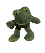 Aurora FROG Small Green Soft Fuzzy 9in Sitting Plush - $9.85