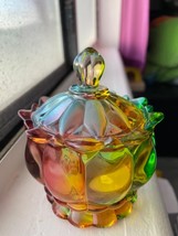 Royal Embossed Clear Glass Apothecary Jar With Lids, Candy  4 x 4.3 in - $30.70 CAD