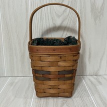Longaberger Shades Of Autumn Bittersweet Basket #10804 Green Fabric Line... - $19.79