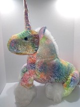 Best Made Toys Large Neon Colored Unicorn Split Hooves Sparkle Horn Plush 20&quot; - £29.41 GBP