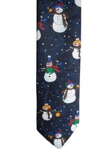 Vintage Blue Snowman Mens Tie Necktie Winter Holiday Hallmark Yule Tie G... - $372.50 MXN