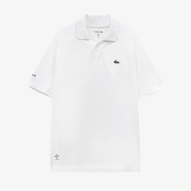 Lacoste x Daniil Medvedev Polo Men&#39;s Tennis T-Shirts Tee White NWT DH738154G800 - £106.12 GBP