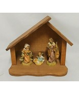 Holy Family Set by Fontanini, MARY, JOSEPH, BABY JESUS WOOD STABLE 1991 ... - $166.04