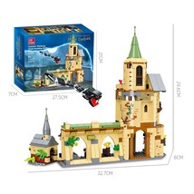 Hogwarts Courtyard Castle College Building Blocks House Bricks Toys Gift - $41.99